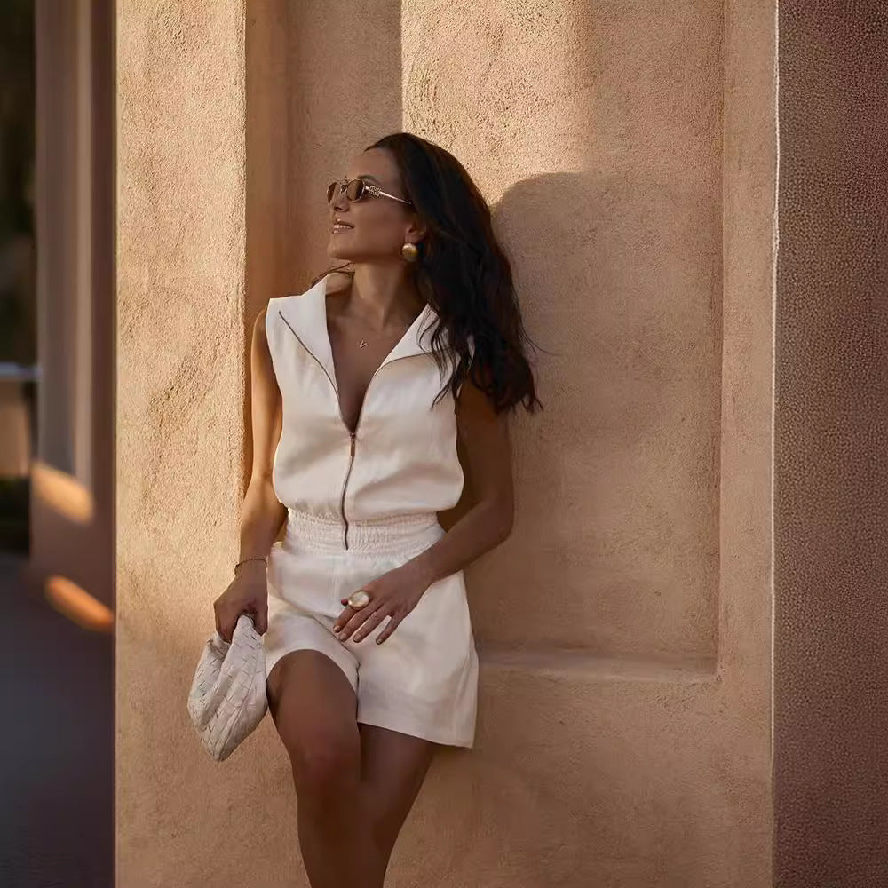 2024 Summer Temperament Sleeveless Jumpsuit (Buy 2 Free Shipping)-unitmotor™