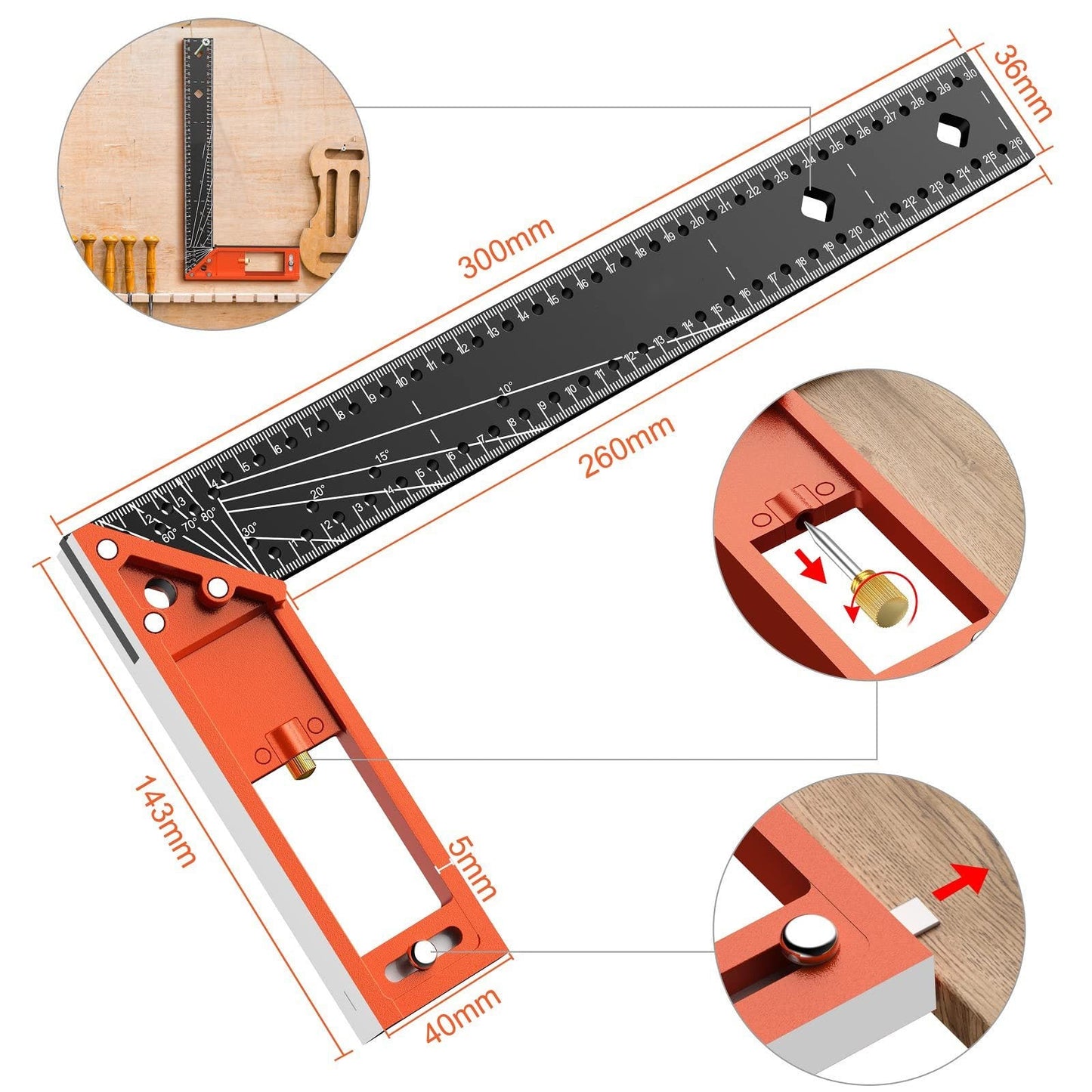 🔥Summer Hot Sale Promotion-49% OFF🛠️-Multi-angle measuring ruler-unitmotor™