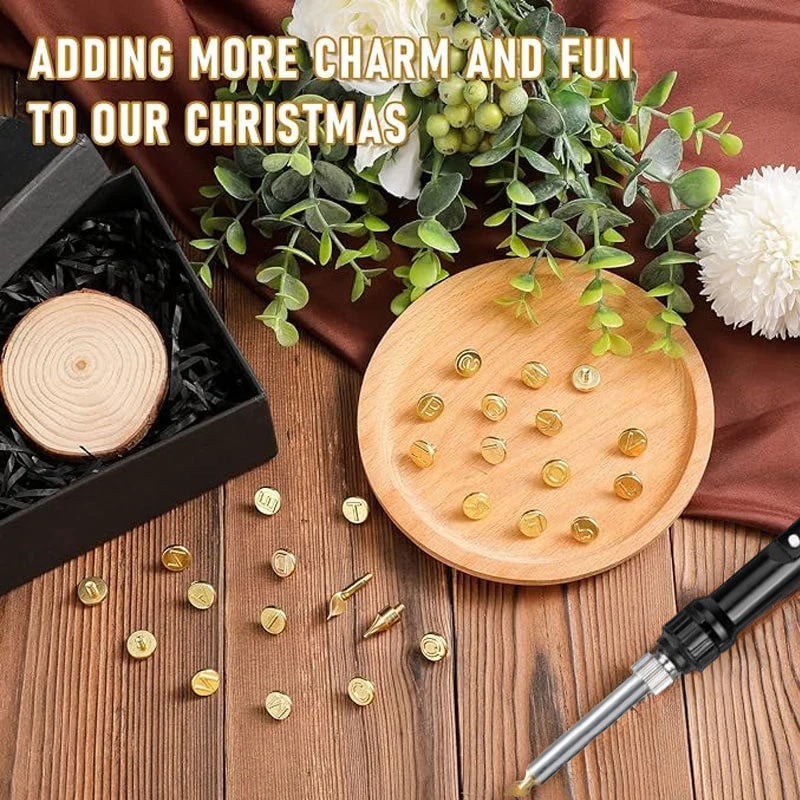 unitmotor™-🎁26 Letters Copper Mold —DIY Wood Burning/Carving Set
