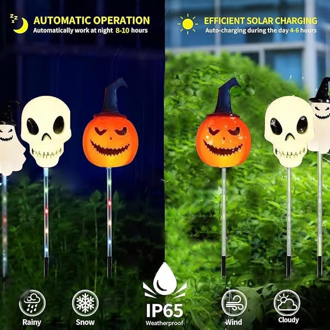 🎃6 in 1 Halloween Solar Garden Lights