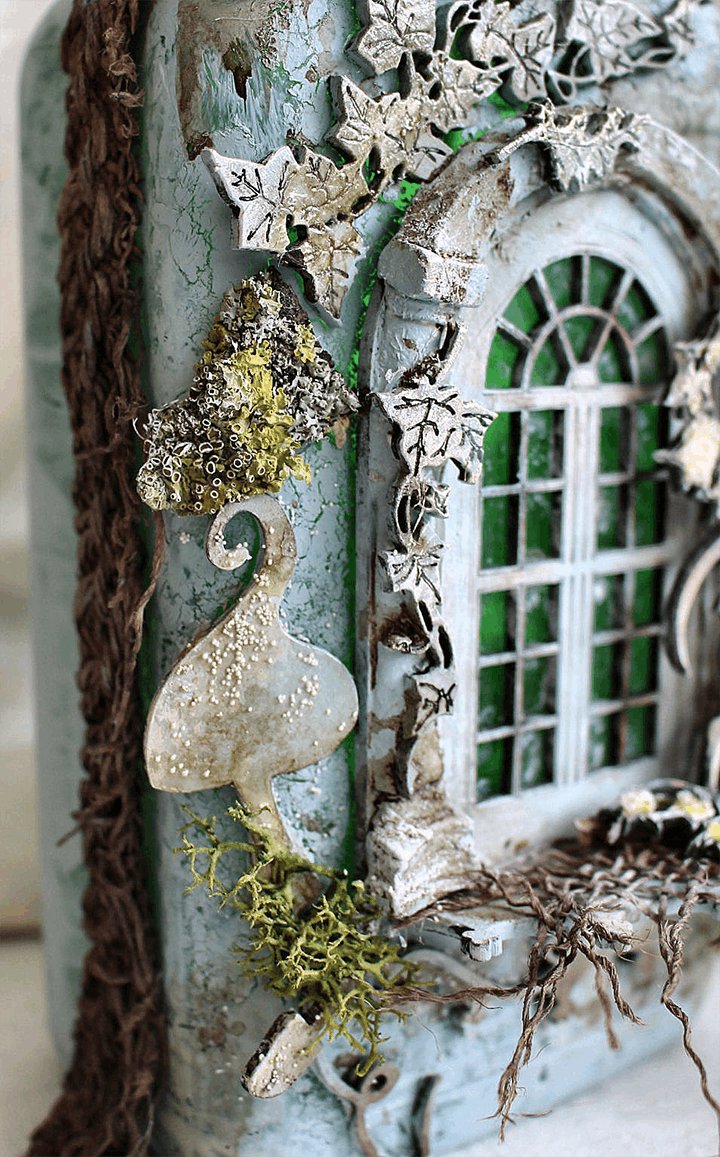 Altered Art Bottle - Mystical forest stories-unitmotor™