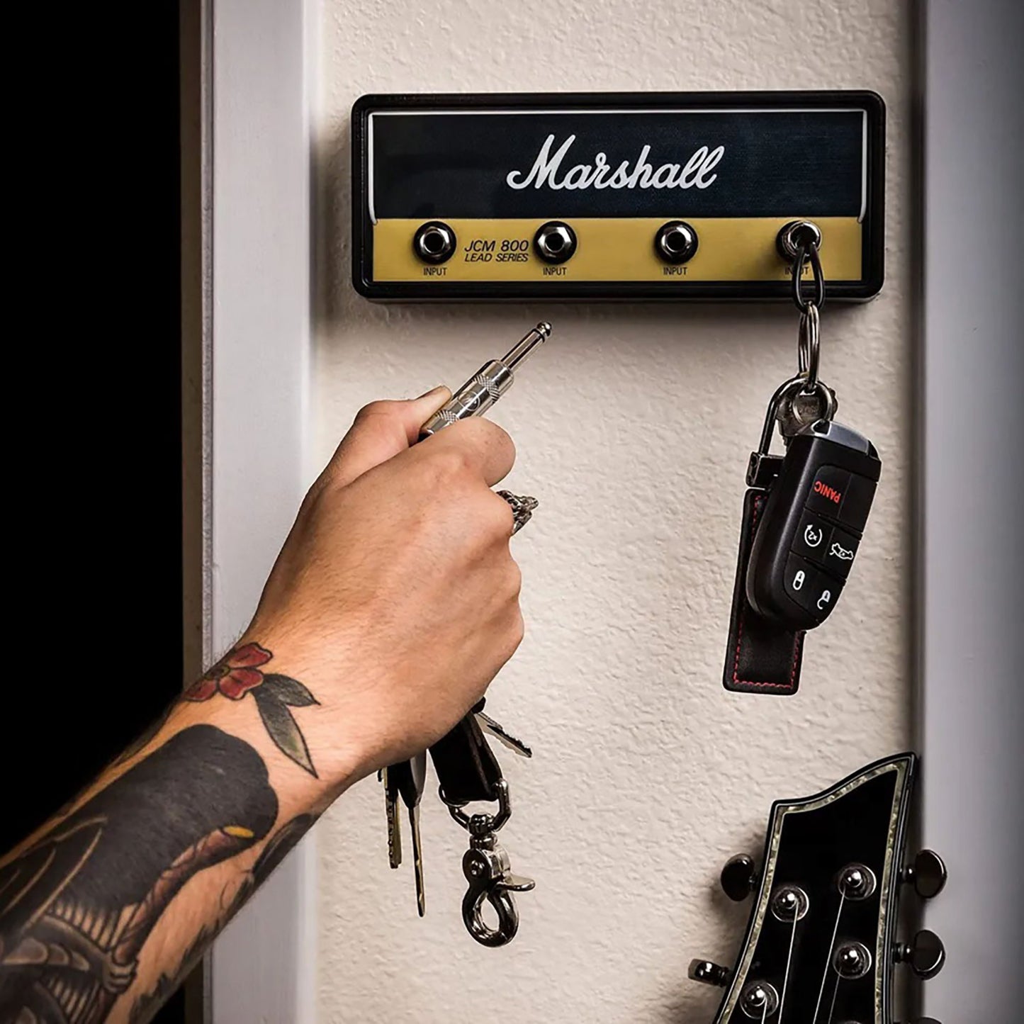 ⏰ 🎸🔑Musical Jack Rack Key Holder-Guitarist's Key Organizer-unitmotor™