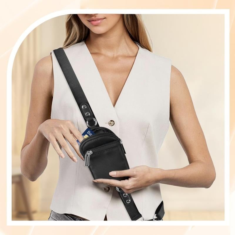 Adjustable Phone Lanyard Crossbody Strap with Wallet