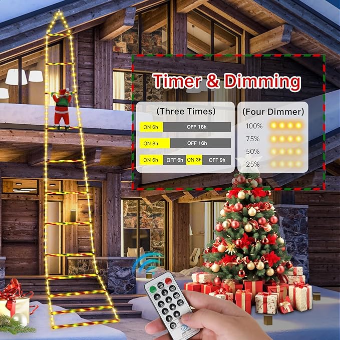 Christmas Decorations LED Ladder Lights