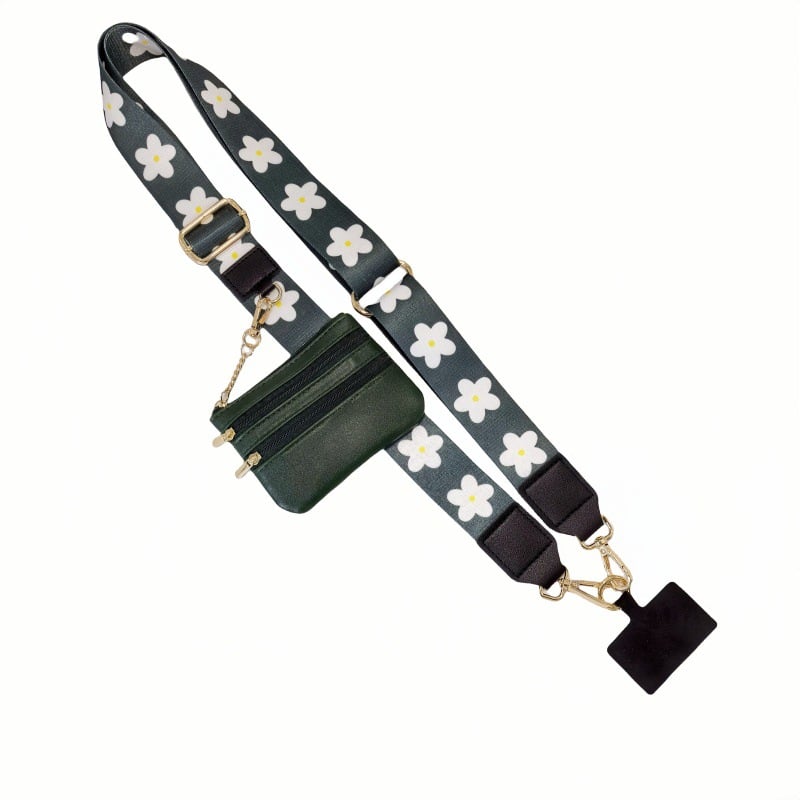 Adjustable Phone Lanyard Crossbody Strap with Wallet