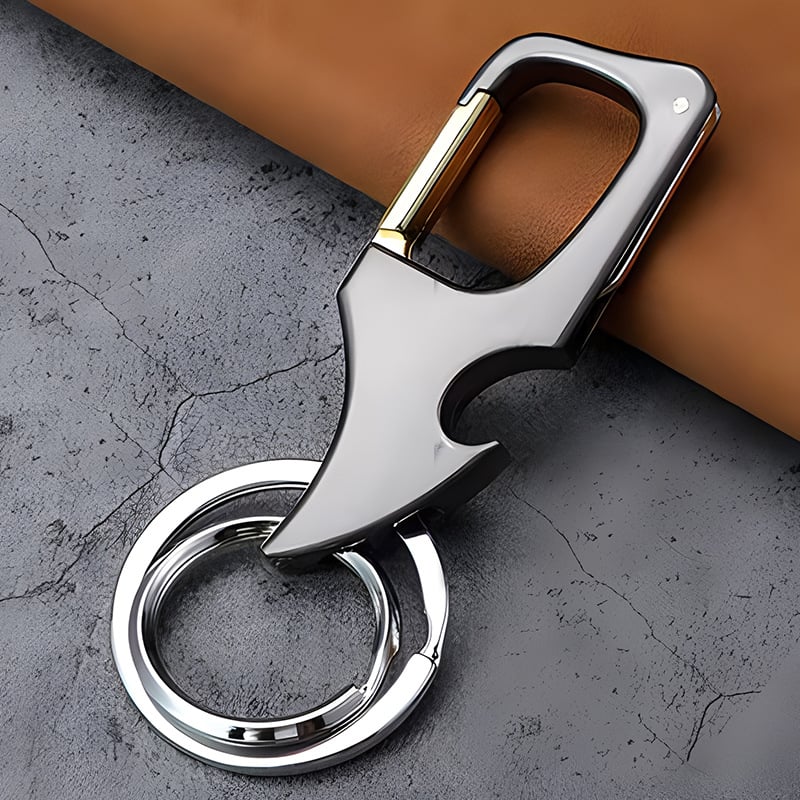 🔥49% OFF🔥Multifunctional pendant bottle opener metal double ring key chain-unitmotor™