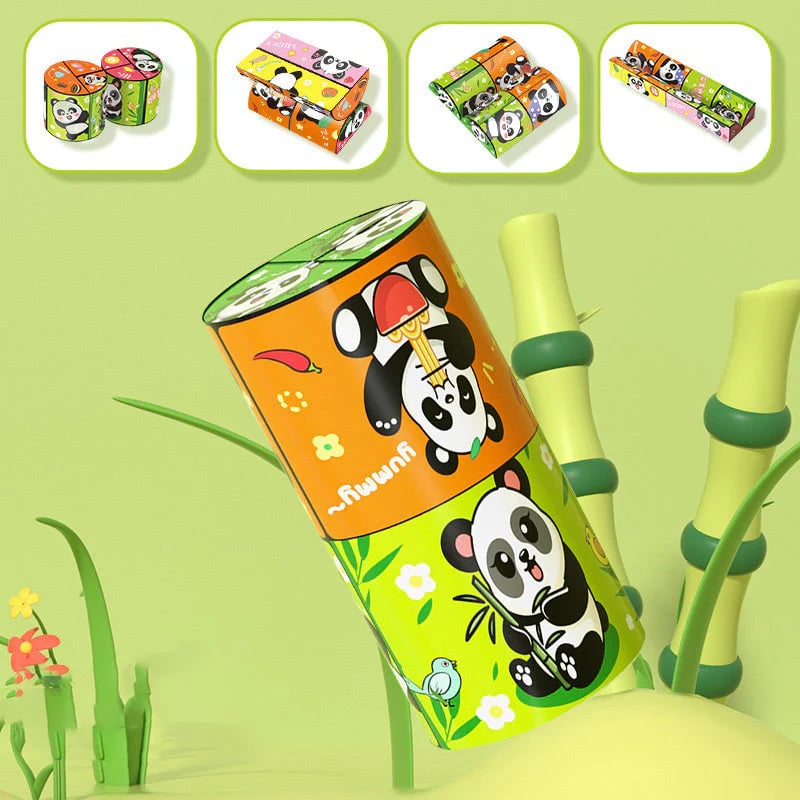 🧒✨Creative Folding Panda Magic Cube Toy for Kids