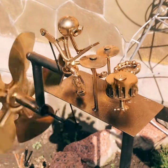 🔥Last Day 57% OFF🥁Handmade Metal Rock Band Windmill🎁