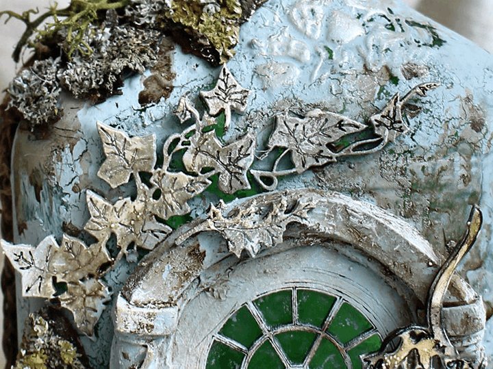 Altered Art Bottle - Mystical forest stories-unitmotor™