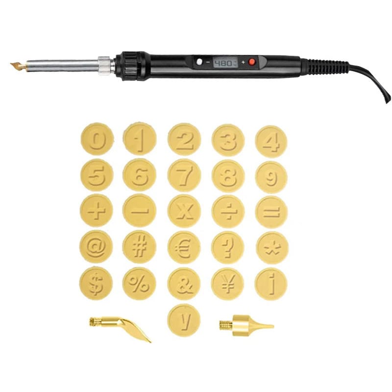 unitmotor™-🎁26 Letters Copper Mold —DIY Wood Burning/Carving Set