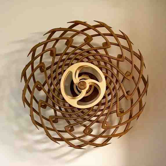 βπ100% Handmade Kinetic Wooden Sculpture