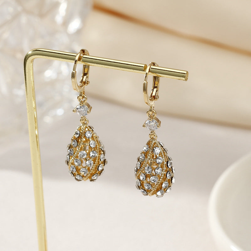 Fashion Diamond Water-Drop Earrings-unitmotor™