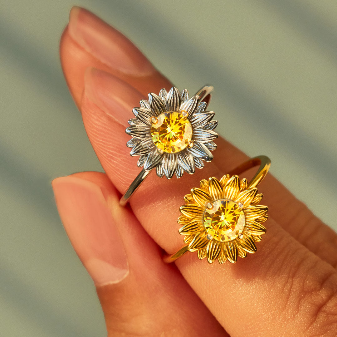Sunflower Ring Gold / Silver-unitmotor™