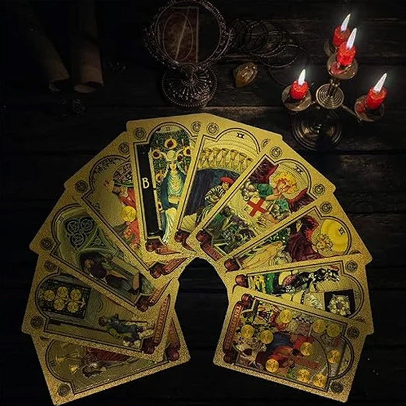 Explore the Mystical World of Tarot Gold Foil Tarot-unitmotor™