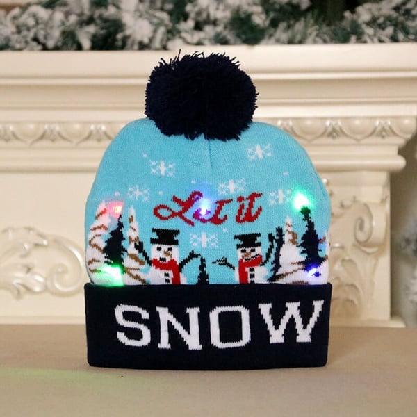 🎄Early Christmas Sale🎄CHRISTMAS LED KNITTED BEANIES-unitmotor™