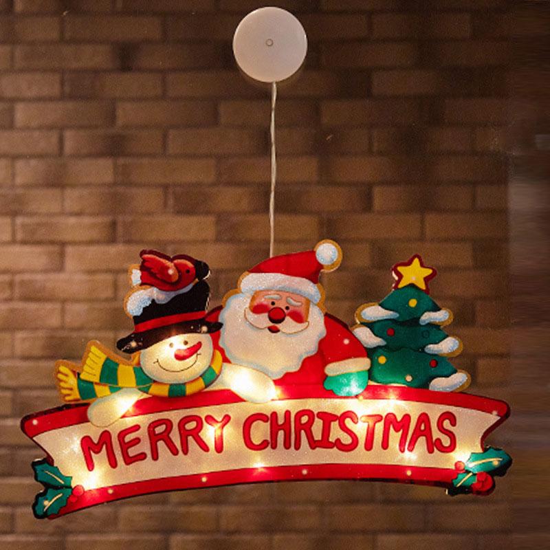 🎄Early Christmas Hot Sale 50% OFF-LED Suction Cup Window Hanging Lights-unitmotor™