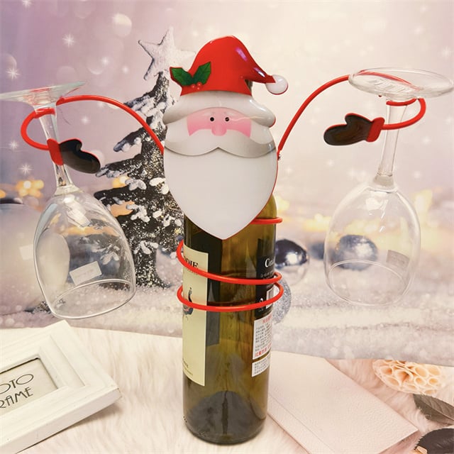 🎅Early Christmas Sale-49% OFF - Holiday Wine Bottle Glass Holders-unitmotor™