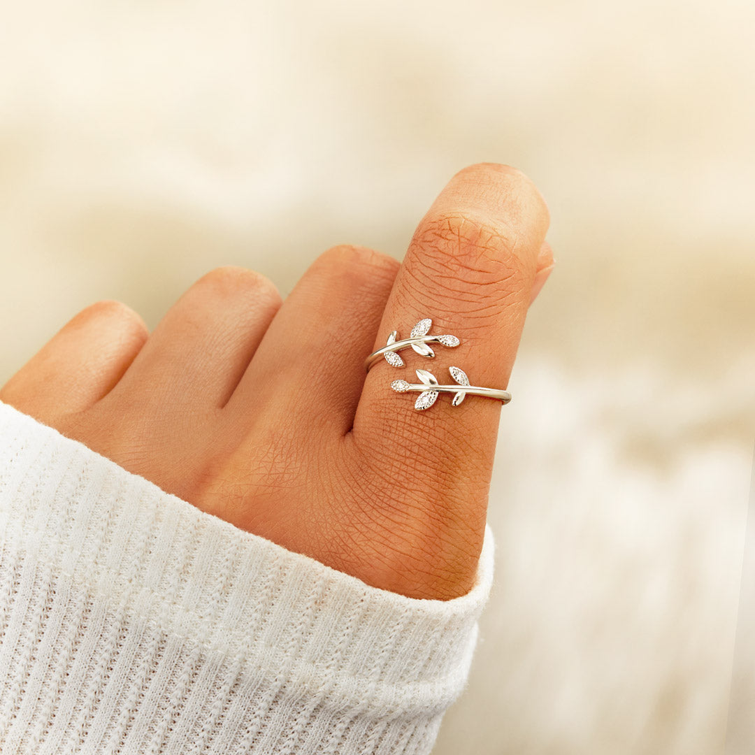 Leaf Ring Silver / Gold-unitmotor™