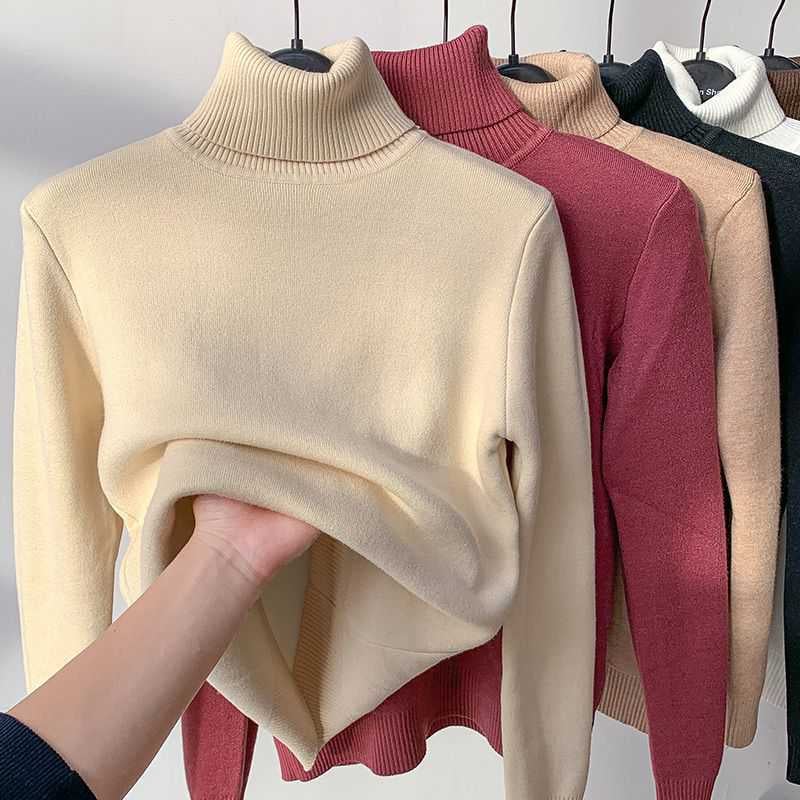 🎅New Year Sales 50% OFF🎁Winter Fleece Thick Knitted Bottoming Shirt-unitmotor™