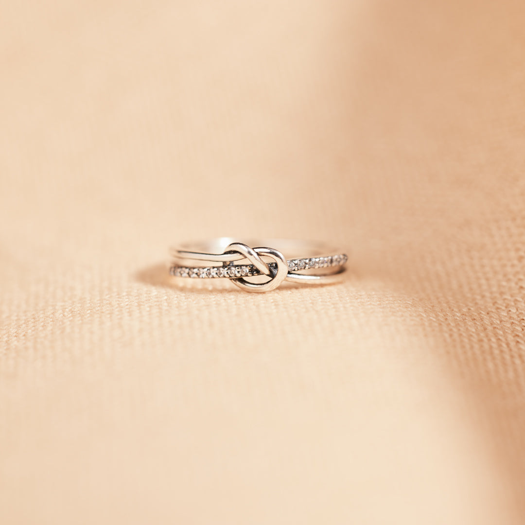 True Friendship Double Band Knot Ring-unitmotor™