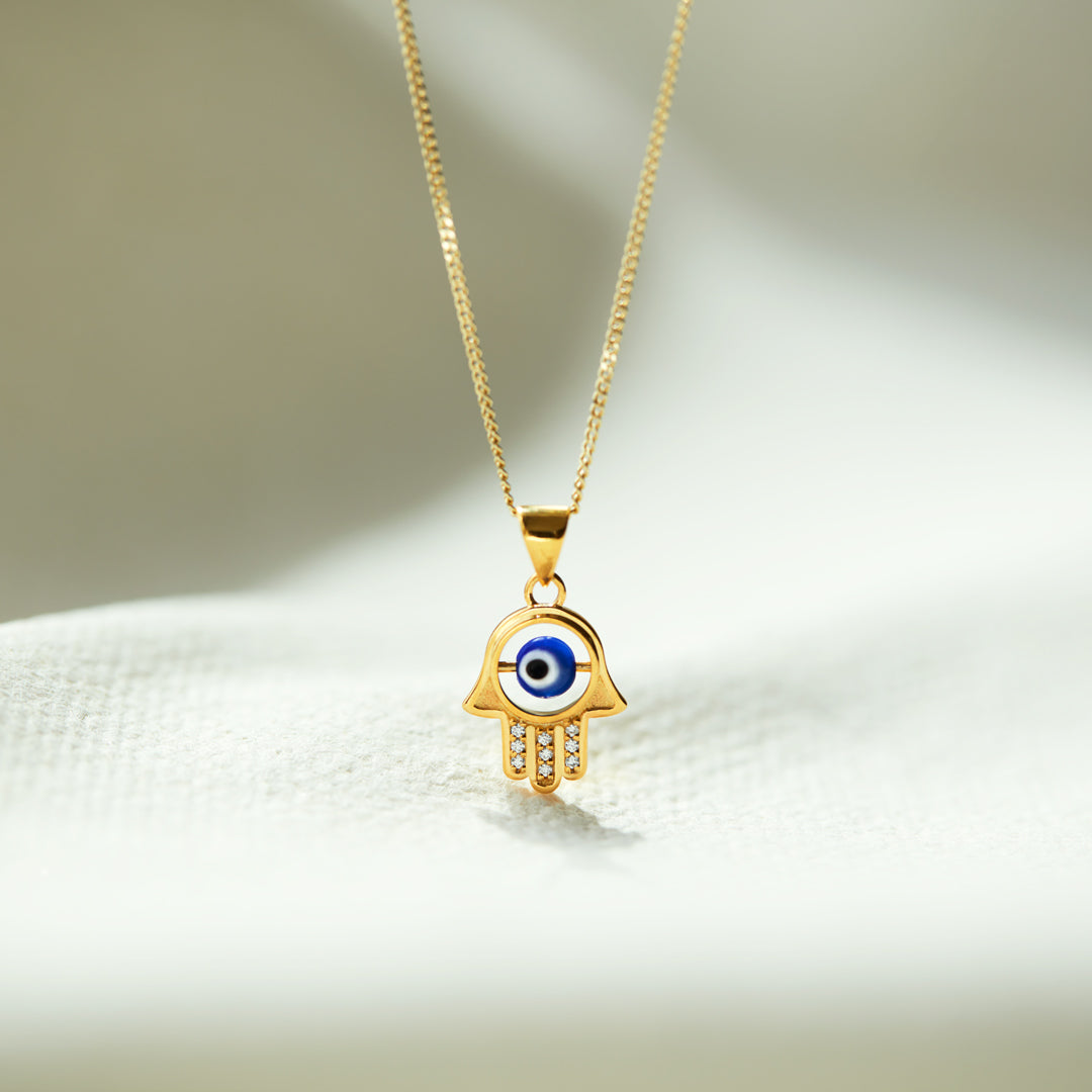 Protection Hamsa Evil Eye Necklace-unitmotor™