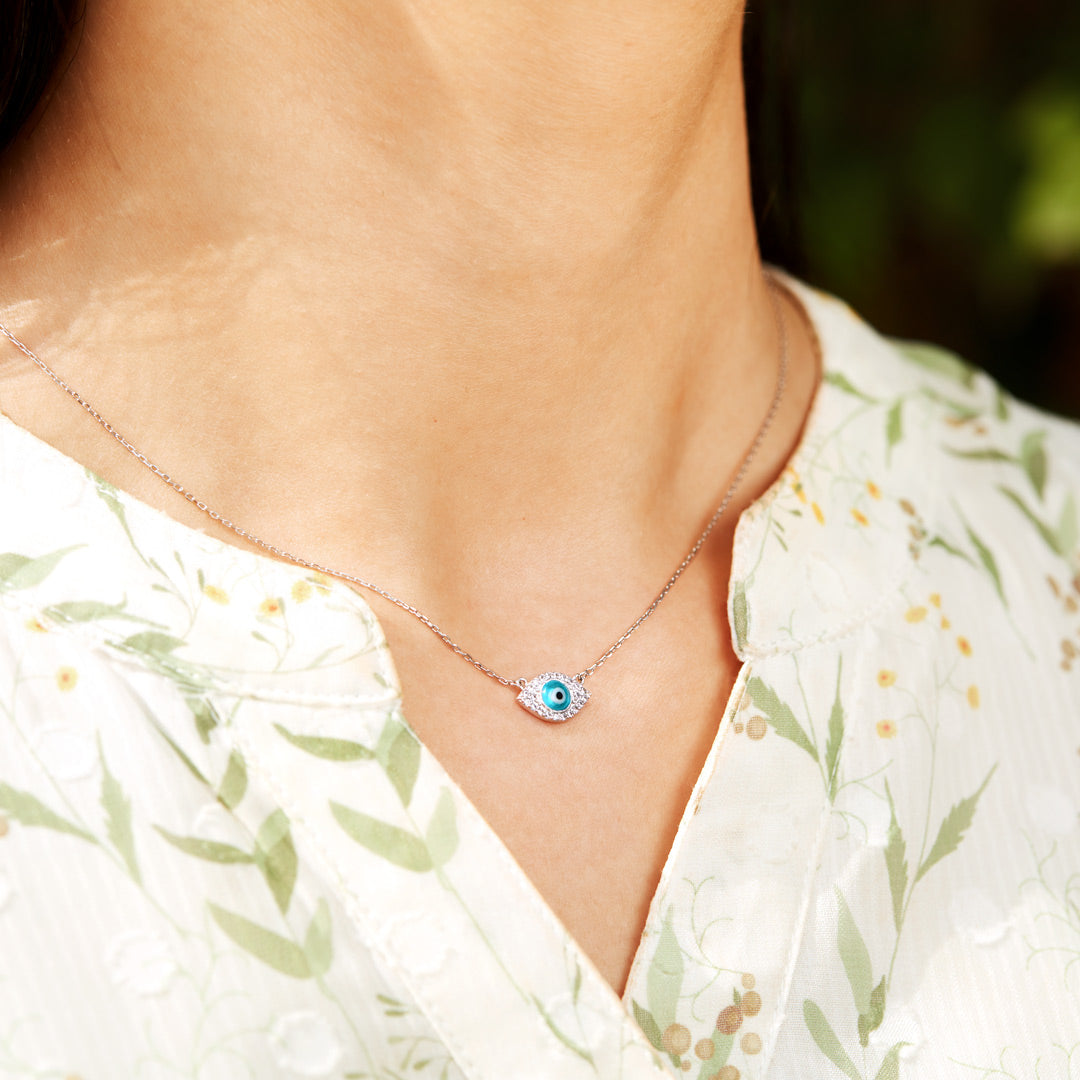 Pavé Evil Eye Necklace-unitmotor™