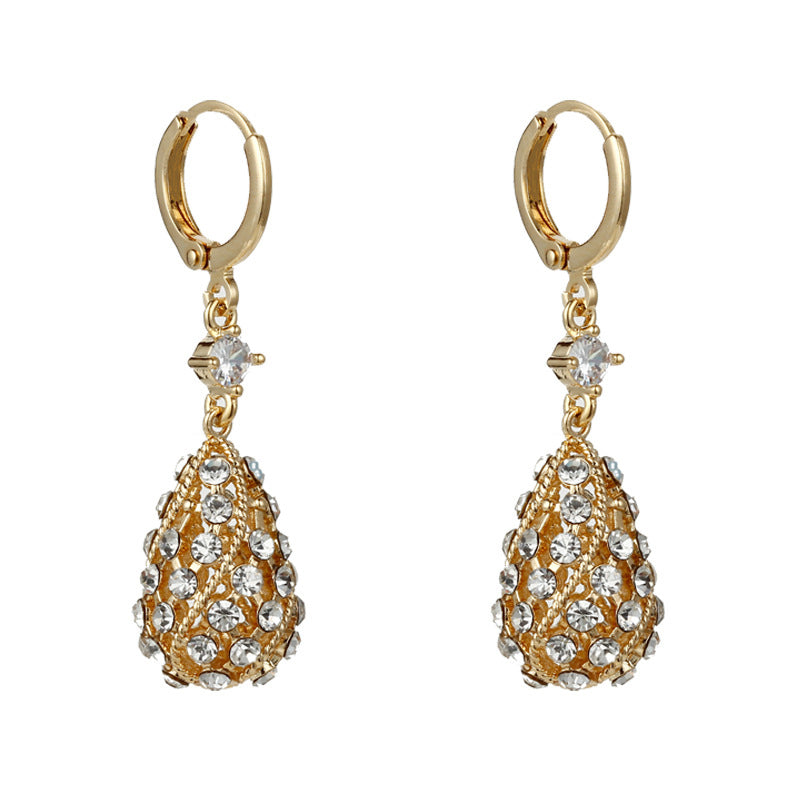 Fashion Diamond Water-Drop Earrings-unitmotor™