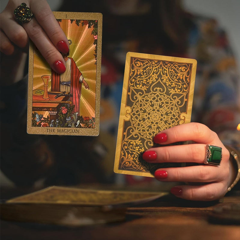 Explore the Mystical World of Tarot Gold Foil Tarot-unitmotor™
