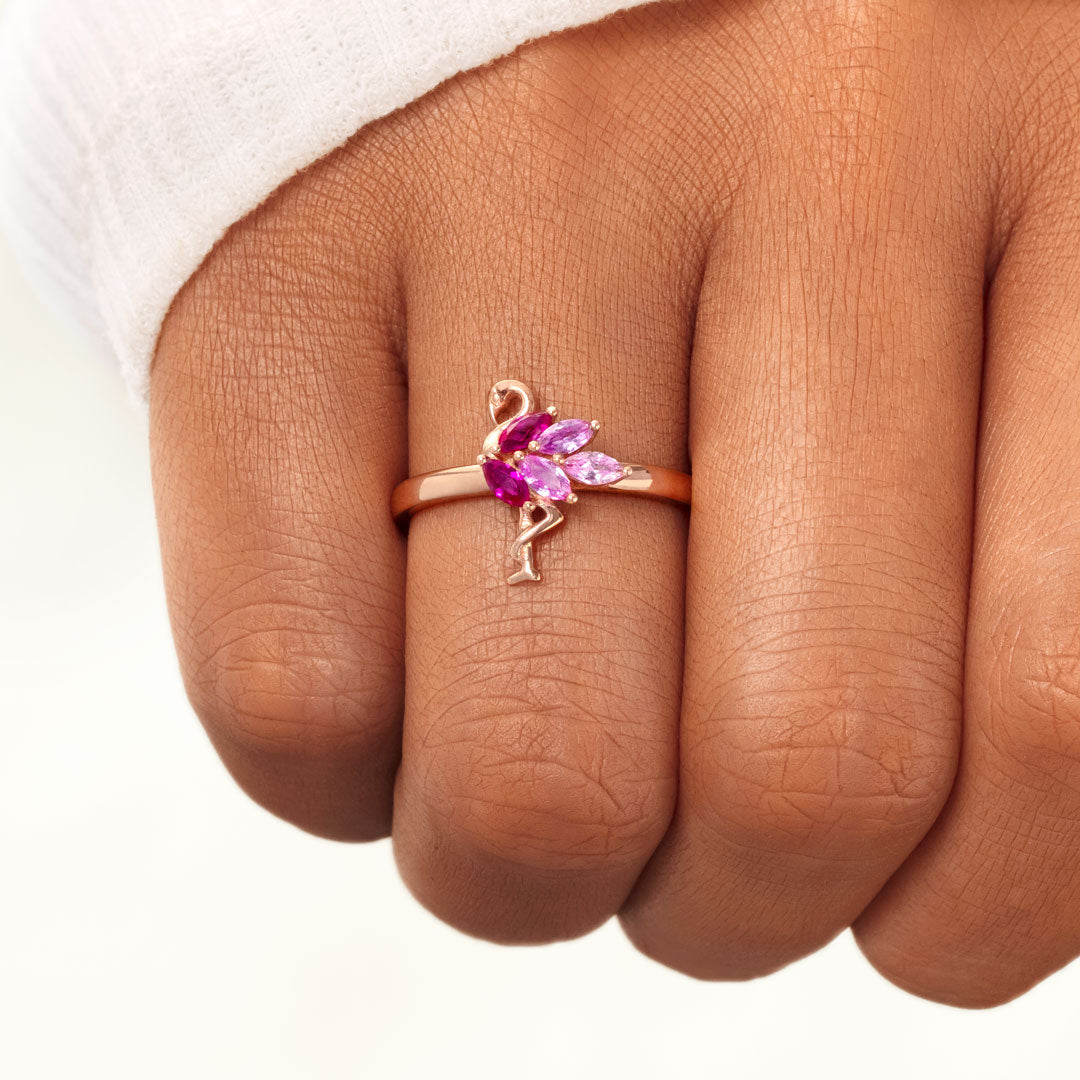 Born To Stand Out Flamingo Ring-unitmotor™