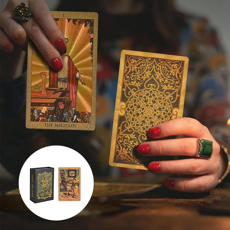 Explore the Mystical World of Tarot Gold Foil Tarot-unitmotor™