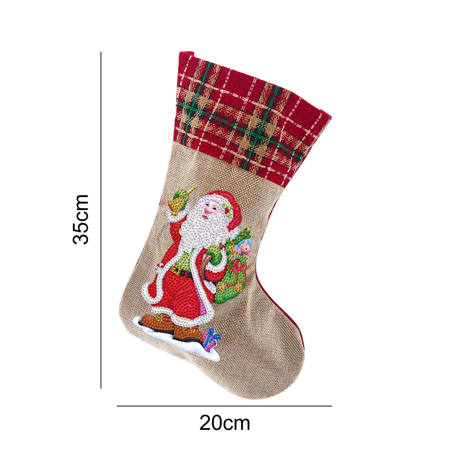 unitmotor™-(🎁🔥HOT SALE - 49% OFF) 5D Diamond Painting Xmas Rhinestone Sock Embroidery Mosaic Gift Bag