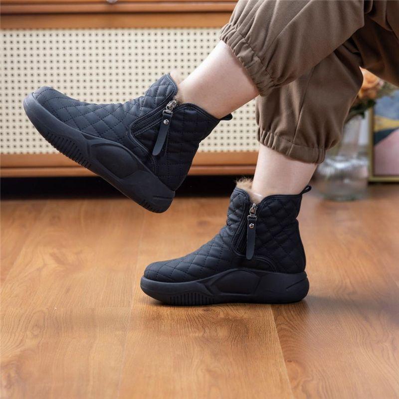 Women's High Top Thick Sole Waterproof Snow Boots-unitmotor™