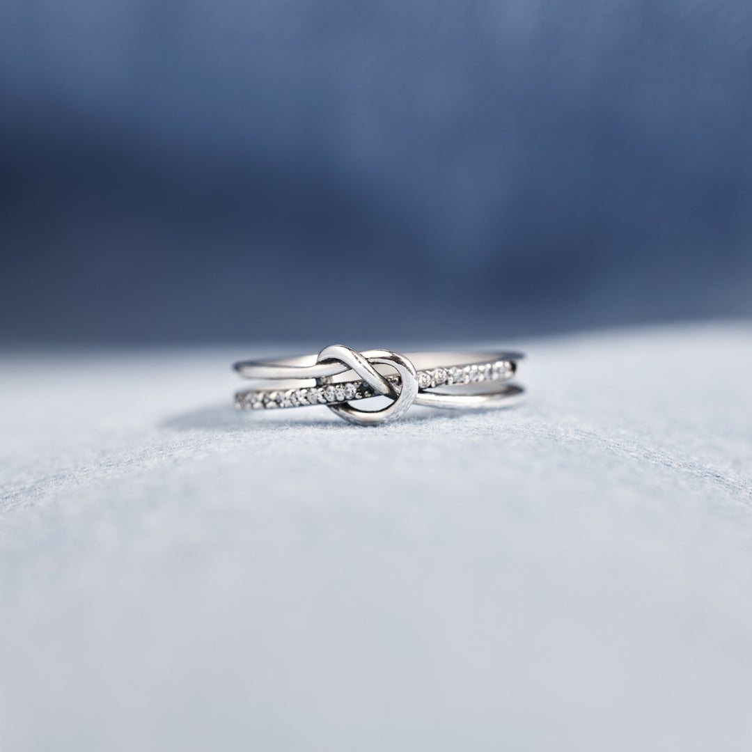 True Friendship Double Band Knot Ring-unitmotor™