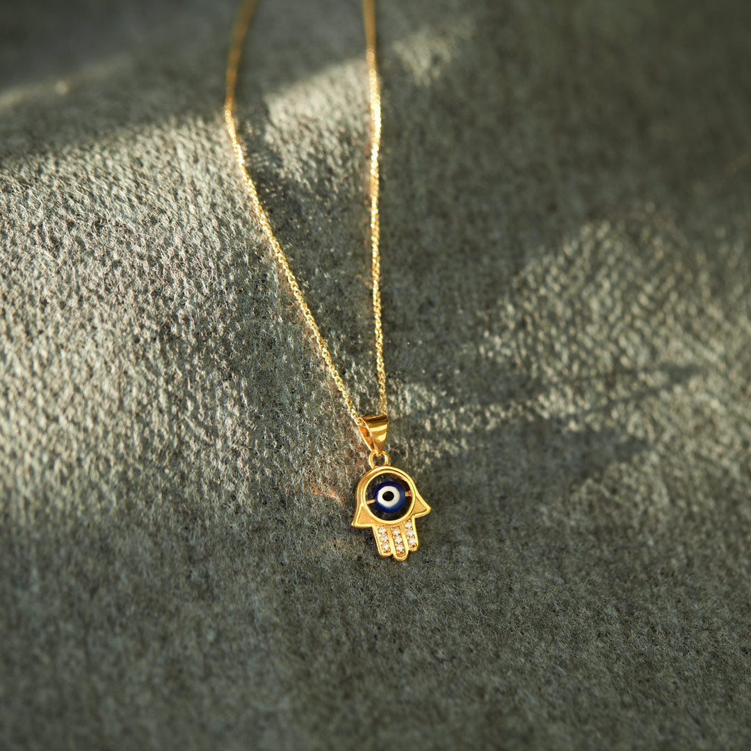 Protection Hamsa Evil Eye Necklace-unitmotor™