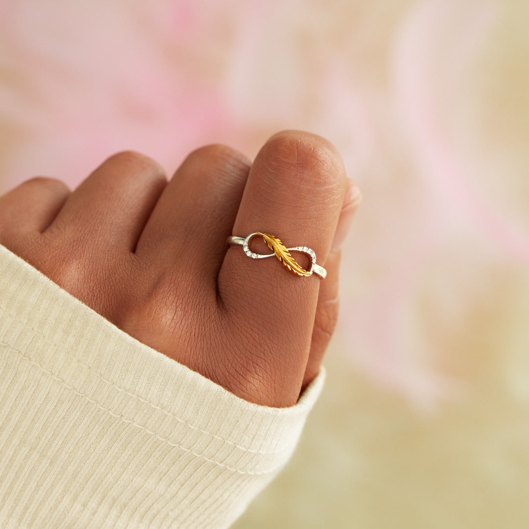 Feather from An Angel Infinity Ring-unitmotor™
