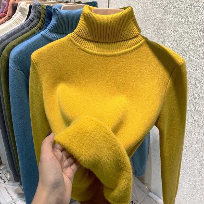 🎅New Year Sales 50% OFF🎁Winter Fleece Thick Knitted Bottoming Shirt-unitmotor™