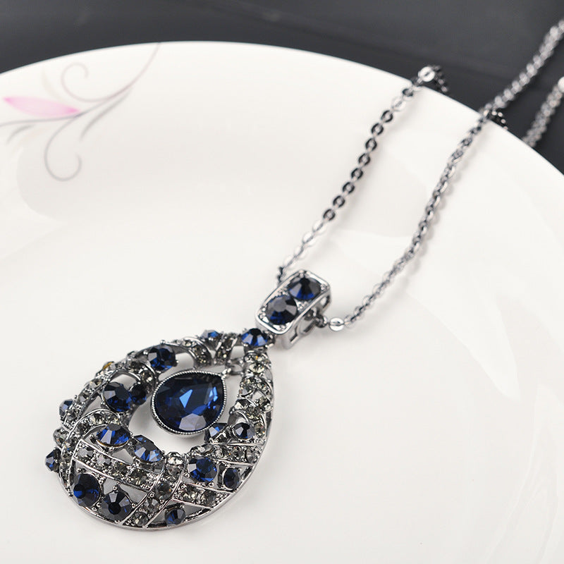 2023 New/ Autumn And Winter Obsidian Sweater Necklace-unitmotor™