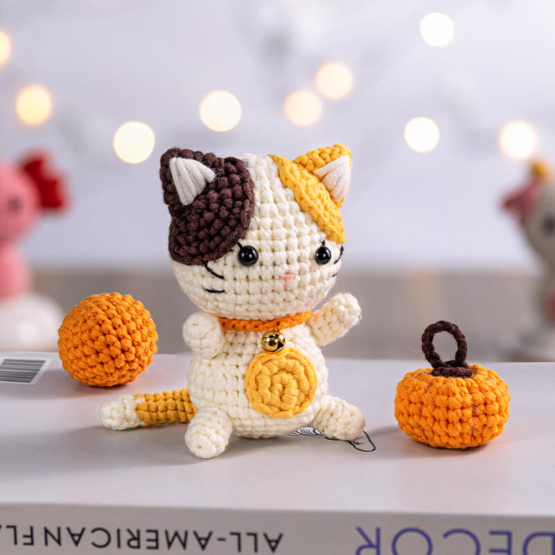 Halloween Crochet Kit For Beginners with Easy Peasy Yarn-unitmotor™