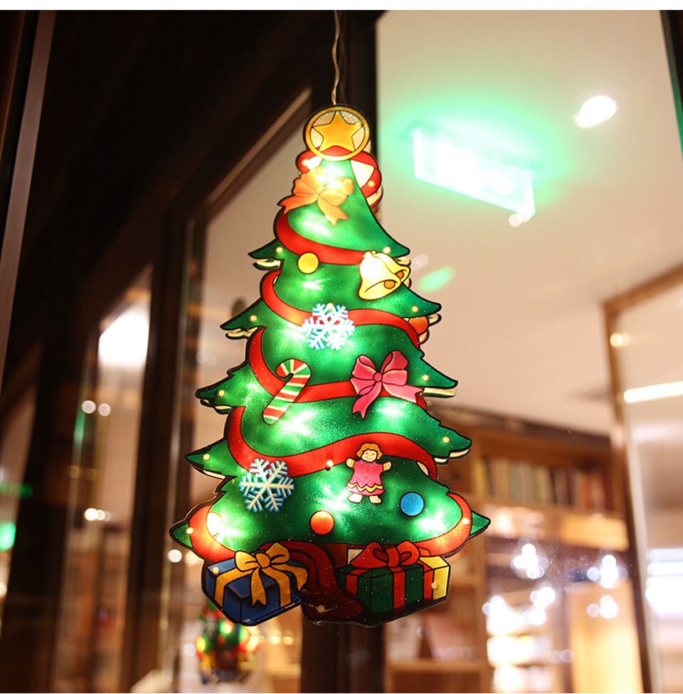 🎄Early Christmas Hot Sale 50% OFF-LED Suction Cup Window Hanging Lights-unitmotor™