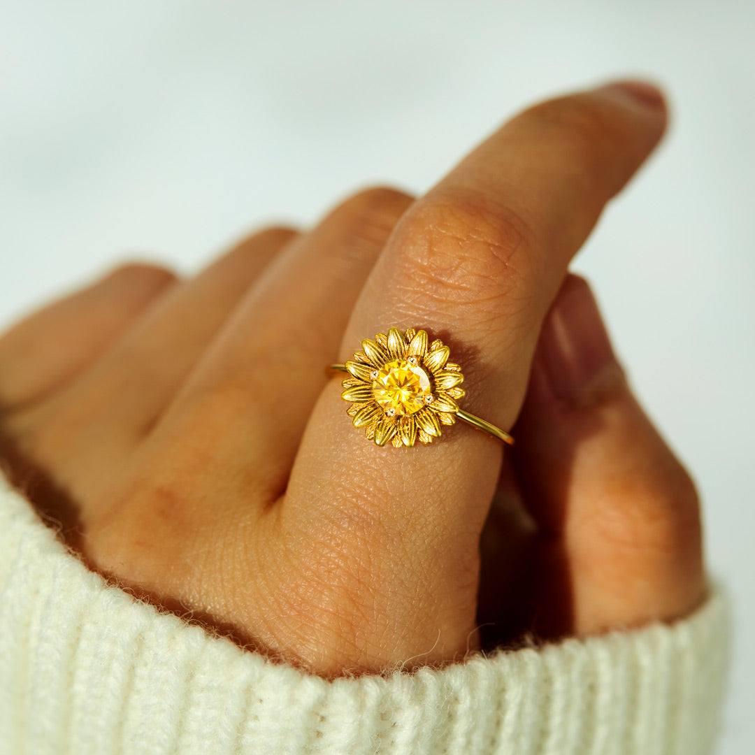 Sunflower Ring Gold / Silver-unitmotor™