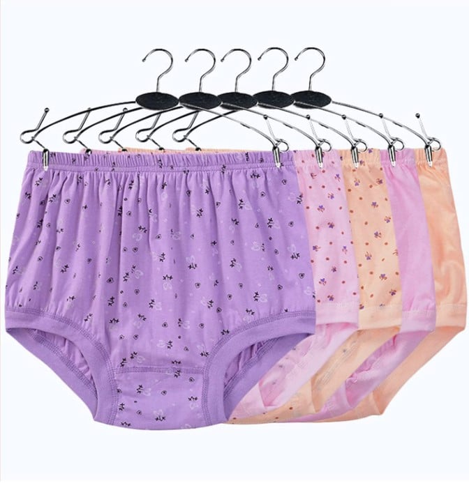 High-Waist Ladies Cotton Panties Plus Sizes💥5pcs Only $24.98 Today🔥-unitmotor™