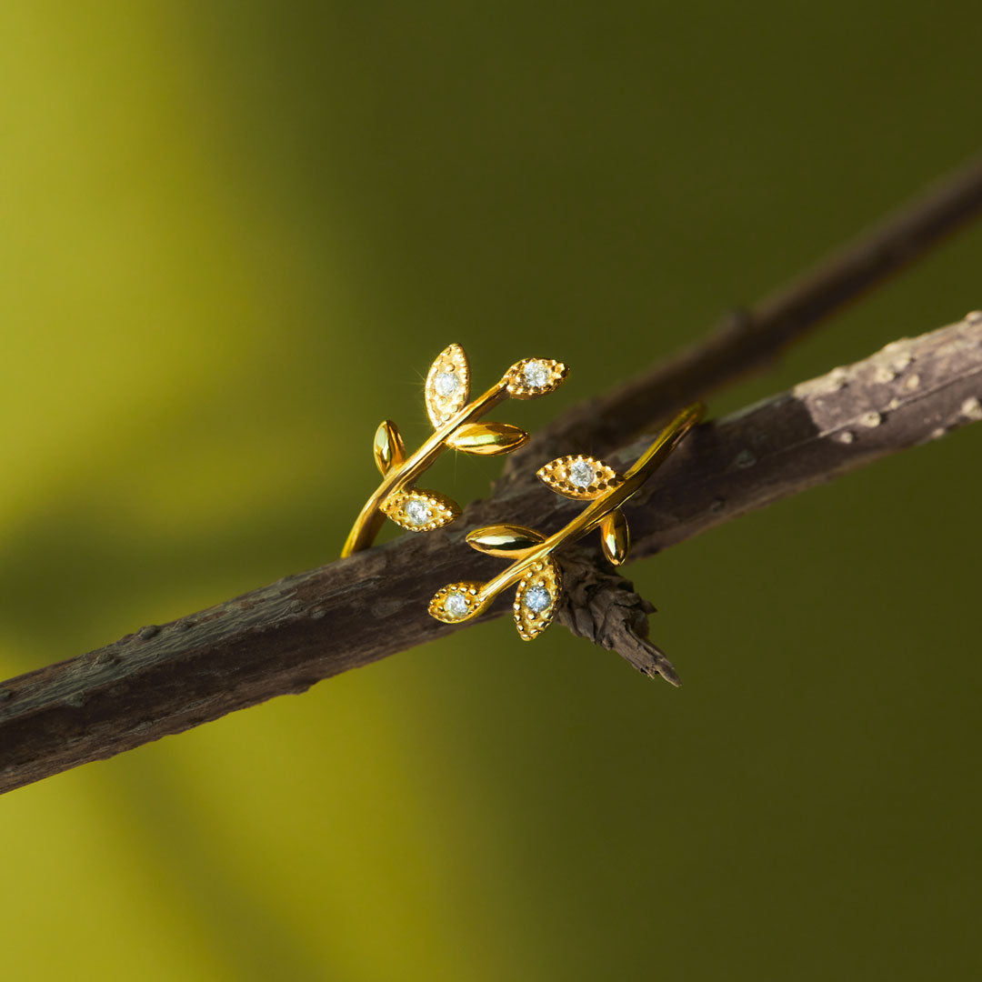 Leaf Ring Silver / Gold-unitmotor™
