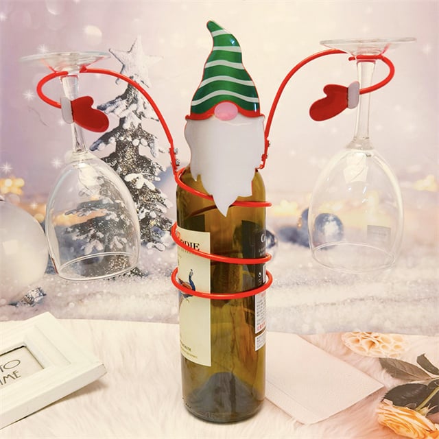 🎅Early Christmas Sale-49% OFF - Holiday Wine Bottle Glass Holders-unitmotor™