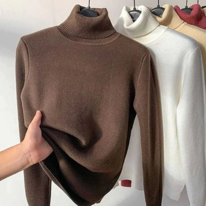🎅New Year Sales 50% OFF🎁Winter Fleece Thick Knitted Bottoming Shirt-unitmotor™