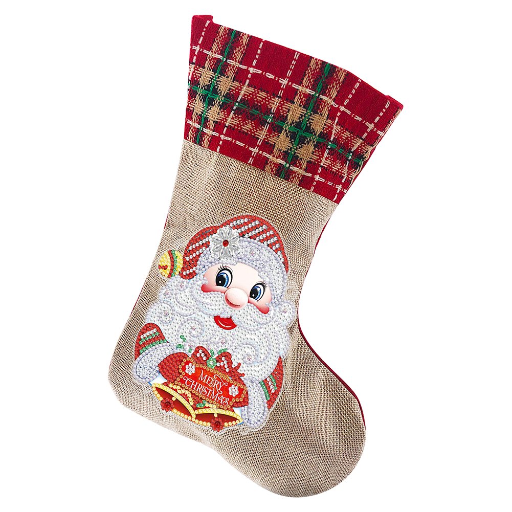unitmotor™-(🎁🔥HOT SALE - 49% OFF) 5D Diamond Painting Xmas Rhinestone Sock Embroidery Mosaic Gift Bag