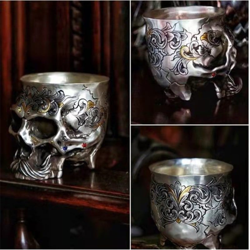 Holy Grail of life - Handmade Silver Wine Cup-unitmotor™