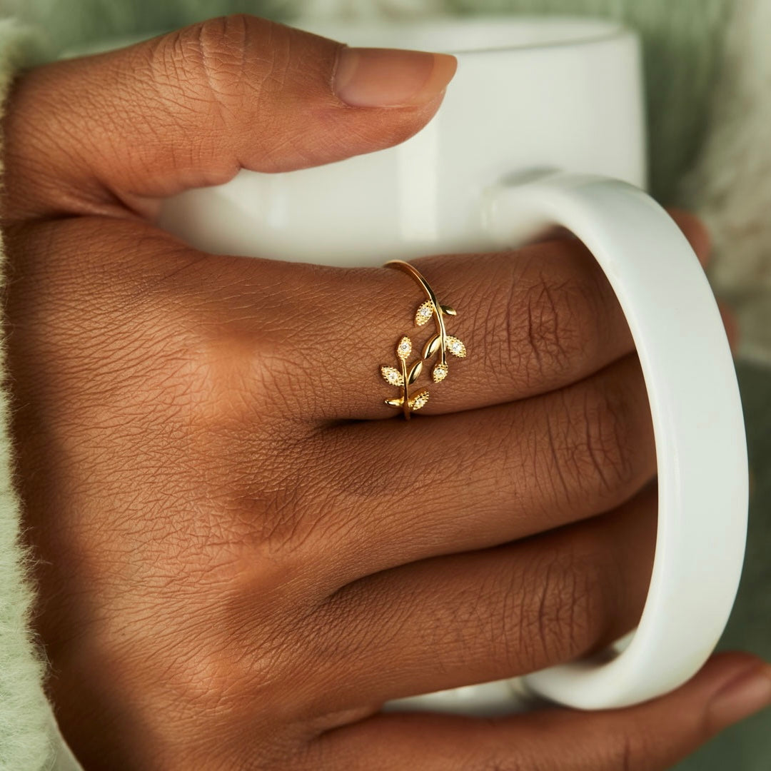 Leaf Ring Silver / Gold-unitmotor™