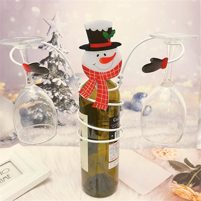 🎅Early Christmas Sale-49% OFF - Holiday Wine Bottle Glass Holders-unitmotor™