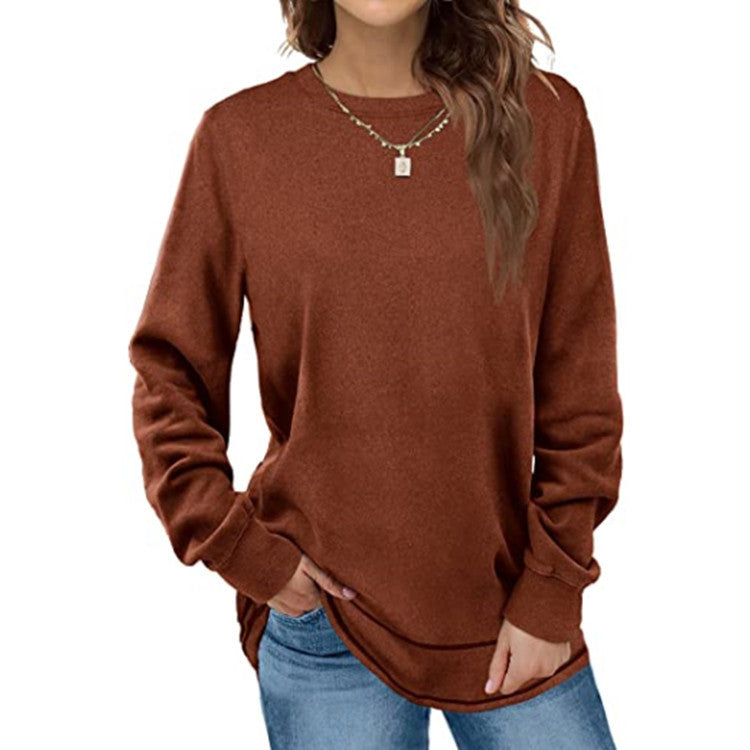 unitmotor™-BOKE Sweatshirts for Women Crewneck Long Sleeve Shirts Tunic Tops for Leggings