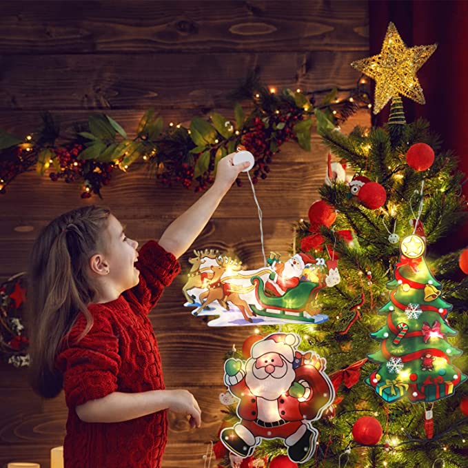 🎄Early Christmas Hot Sale 50% OFF-LED Suction Cup Window Hanging Lights-unitmotor™